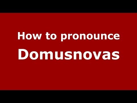 How to pronounce Domusnovas (Italian/Italy) - PronounceNames.com