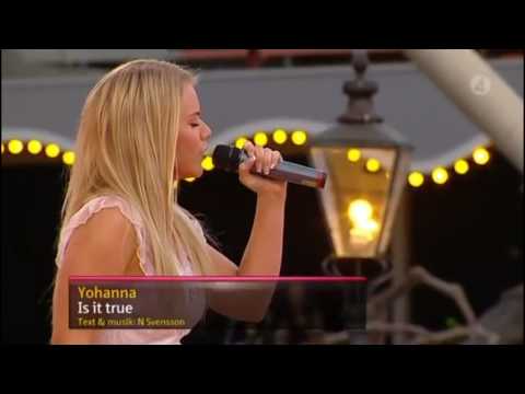 Yohanna - Is It True at Sommarkrysset TV show in Sweden 01/08/09 - upscaled to HD