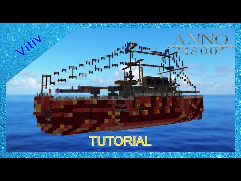 Anno 1800 Pyrphorian Battle Cruiser in Minecraft - 1:1 Scale - Tutorial