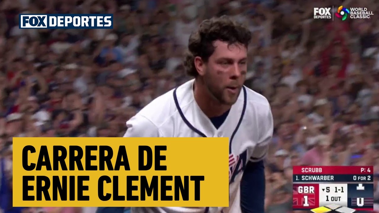 😳🫢 CARRERA DE Ernie Clement | Gran Bretaña 1-1 Estados Unidos | World Baseball Classic 2026
