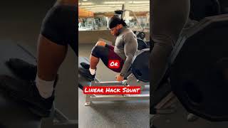Linear Hack Squat or Barbell RDL CHOOSE YOUR POISON #exercise #legday #gym