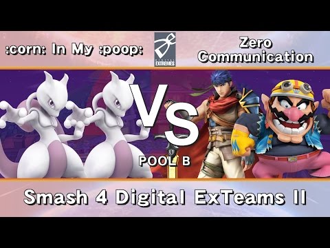 [DE] Smash 4 Digital ExTeams II - Pool B - 🌽 In My 💩 vs Zero Communication
