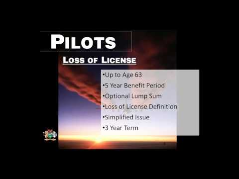 Loss of License Specialty Income Insurance Specifically for Pilots