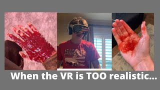 When the VR gets too realistic…