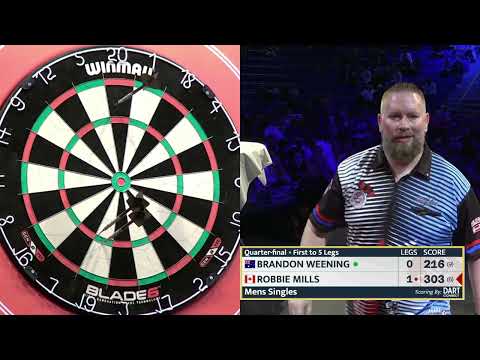 WDF World Cup 2023   Mens Singles Quarter final   Brandon Weening vs Robbie Mills