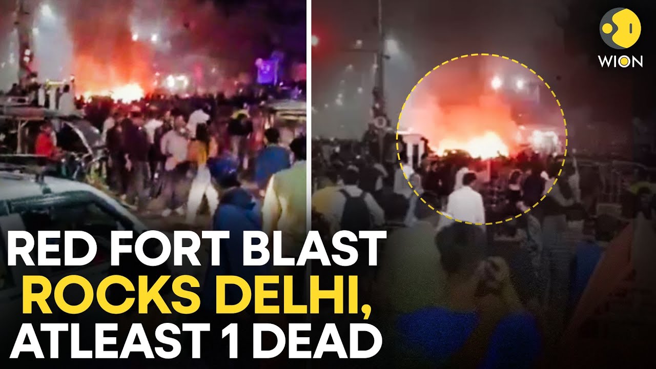 Delhi Red Fort Blast LIVE:  Explosion Rocks Busy Delhi Street Near Red Fort, 1 Dead | WION