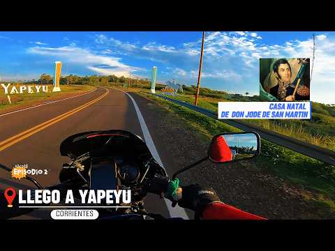 EN MOTO HASTA EL NACIMIENTO DE UN PROCER : YAPEYU CORRIENTES EN CG TITAN 150