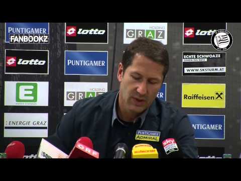 SK Sturm: Mediabriefing vor FK Austria Wien (23. Runde 2014/15)