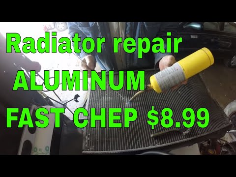 Aluminum radiator repair