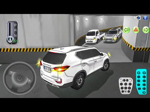 New Rexton SUV car Stuck in Parking Garage - 3D Driving Class gameplay Android ios- game car