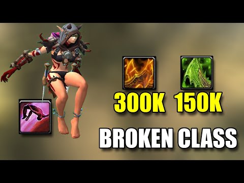 I TRIED MOST BROKEN CLASS IN WOW THE DEMON HUNTER! THIS CLASS HAS 2 ABILITIES AND DOES CRAZY DAMAGE