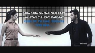 New Punjabi Songs  Sari Sari Raat  Lyrical Video  