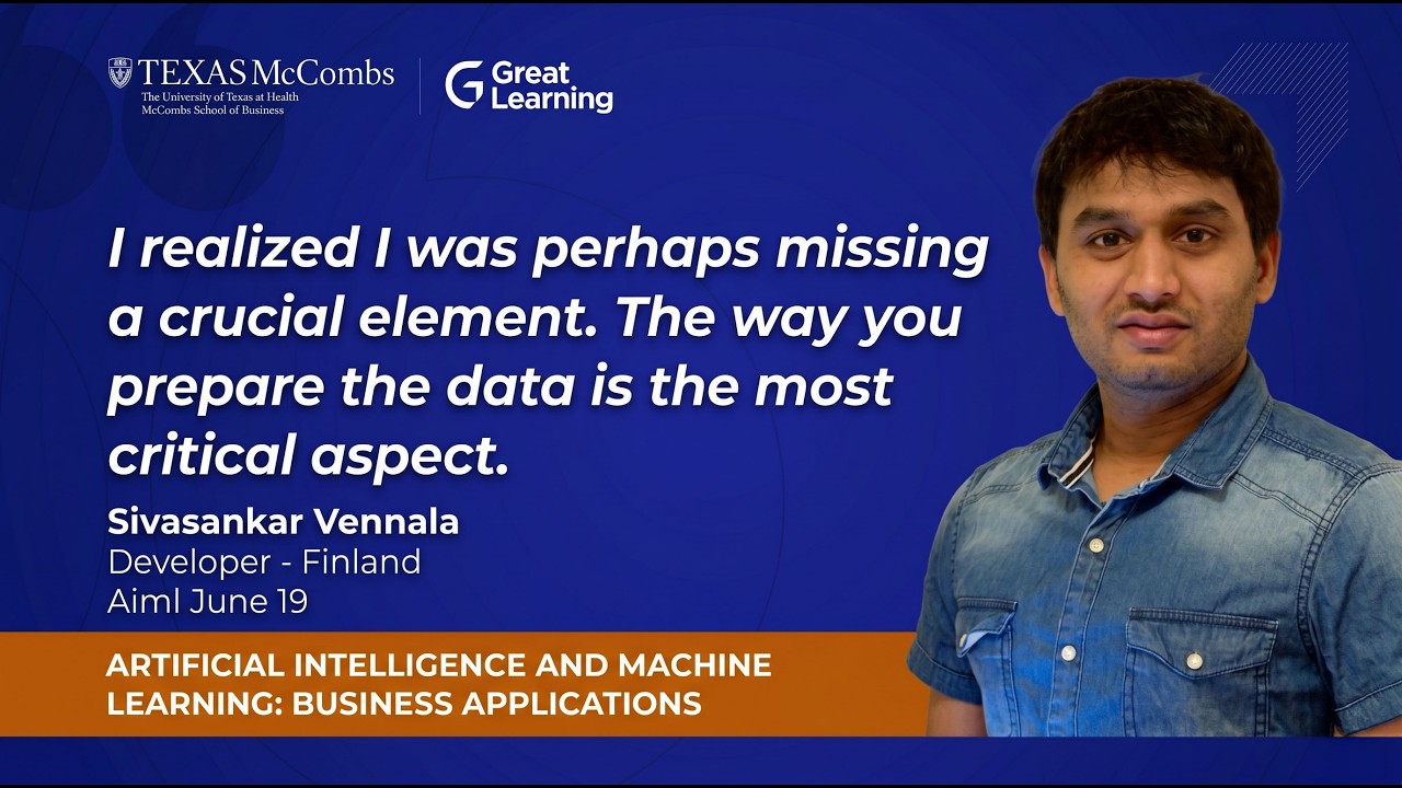 Sivasankar’s Experience With UT Austin’s AI & ML Program