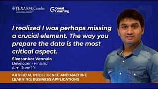 Sivasankar’s Experience With UT Austin’s AI & ML Program