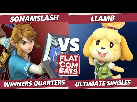 Flat Combats 4 Winners Quarters - SonamSlash (Link) Vs. Llamb (Isabelle, Pichu) SSBU Smash Ultimate