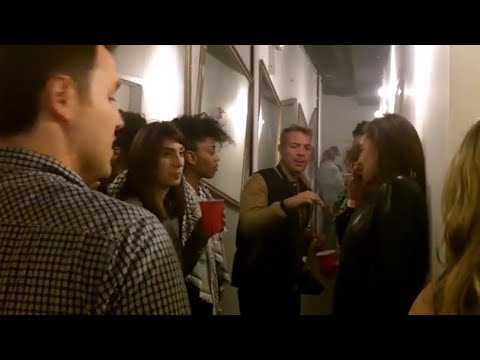 Diplo ,Young Ak , Ricky Blaze FME Gang backstage at Terminal 5