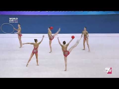 ISRAEL national group team 3 BALLS/2 HOOPS - 17,65 - Apparatus Final - WC Baku