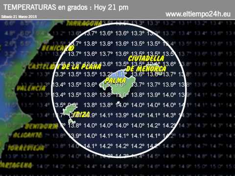 Previsión el tiempo Islas Baleares 2015-03-21