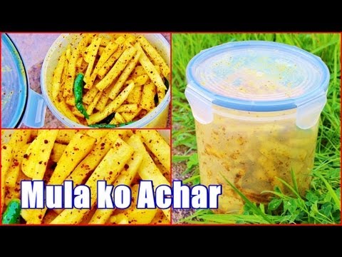Khadeko Mula ko Achar - Radish Pickle - Nepali Style - Tasty Nepali Food Recipe!