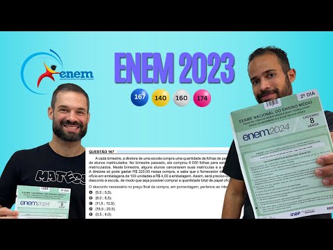 QUESTION 167 - BLUE NOTEBOOK | MATHEMATICS ENEM 2023