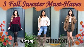 3 Fall Sweater Must Haves from Amazon 3 Different Ways to Style | Fall Lookbook