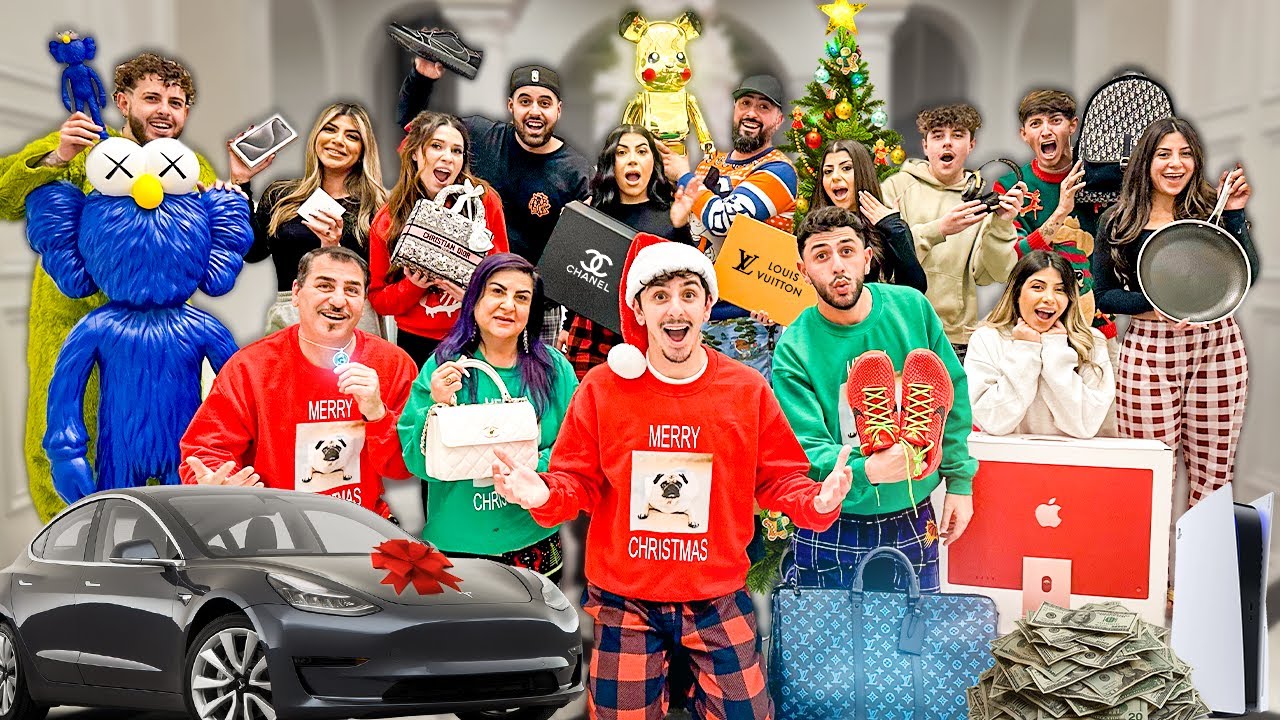  WORLDS CRAZIEST FAMILY CHRISTMAS GIFTS OPENING!! (NEW CAR) video's thumbnail by FaZe Rug