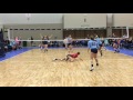 Jordan Johnson #19 (C/O 2018) MB/MH Volleyball - 2017 Indy MEQ Blocking Highlights 