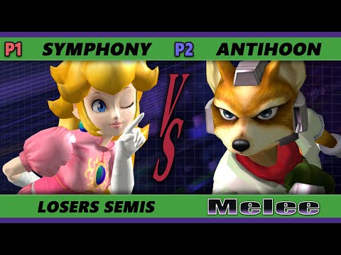 S@X 453 Losers Semis - Symphony (Peach) Vs. AntiHoon (Fox) Smash Melee - SSBM
