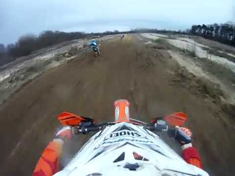 250 2 stroke MX battle, Pro Riders. Helmet Cam