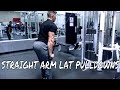 Cable Straight Arm Lat Pulldown / Pushdowns - MaX-Hype 101 Tutorials