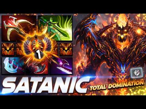Satanic Shadow Fiend Total Domination - Dota 2 Pro Gameplay [Watch & Learn]