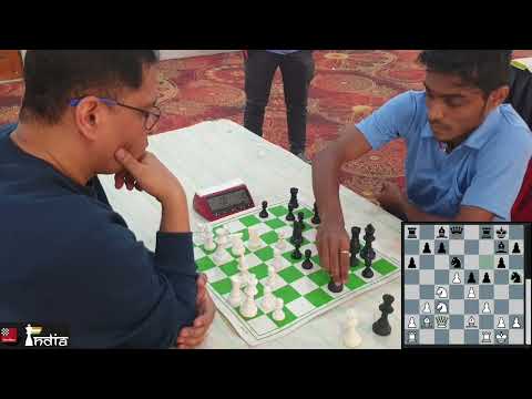 A piece sacrifice for the kill? | GM Sriram Jha vs GM Aravindh Chithambaram Vr | National Blitz 2023