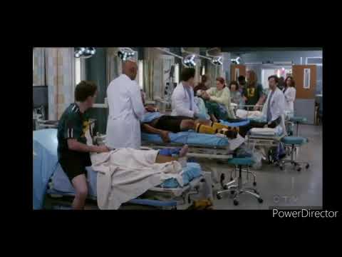 Grey's Anatomy, DELUCA SLIPS OVER AN EAR AND HAS A CONCUSSION