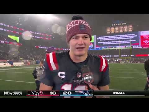 Drake Maye Postgame Interview on ESPN Following AFC Divisional Win | Patriots