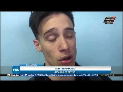 Martín Perdomo, el base uruguayo que brilla en Deportes Castro