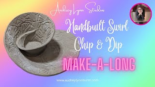 Pottery Handbuilt SPIRAL CHIP & DIP ! Finally! Here it is! This is a great seller!