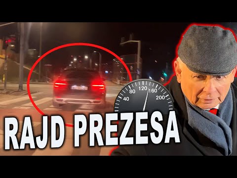 PIRACKI RAJD limuzyny Kaczyńskiego. Ulice Warszawy jak tor wyścigowy