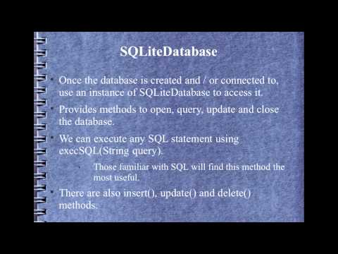 Android Development Course - Chapter 13 - Using SQLite