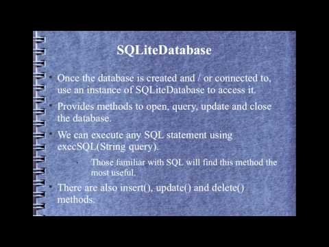 Android Development Course Chapter 13 Using SQLite
