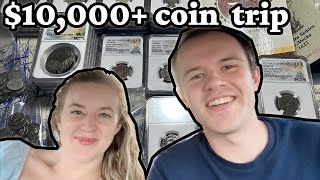 First Coin Buying Trip w/My Wife!! $10,000+ of Shipwreck, Ancient, & US Coin Treasures (We Do OK?!?)