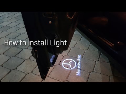 How to Install Mercedes Benz Door Welcome Lights - 3D Shadow Projector Logo Lights (Shadow Light)