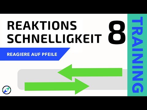 Reaktionstraining 8 - Schnell auf Pfeile (rechts/links) reagieren