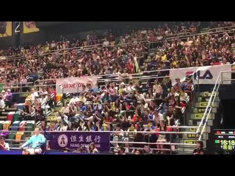 Zhang jike and his fans in hong kong  open 2018