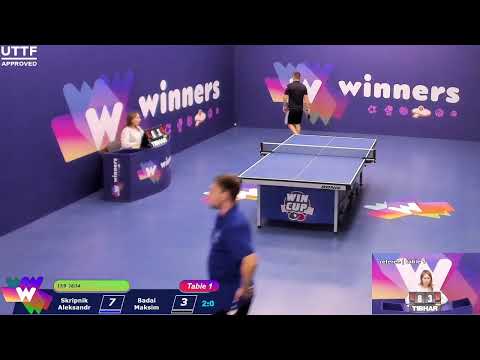 WINners CUP table 1 09.09 Skripnik Aleksandr - Badai Maksim 20:30