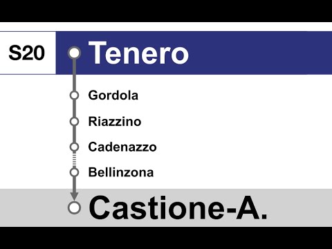 annuncio TILO » S20 Benvenuto a Tenero in direzione di Castione-A. | lavori | SLBahnen