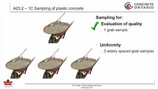 CSA A23.2-19-1C - Sampling plastic concrete