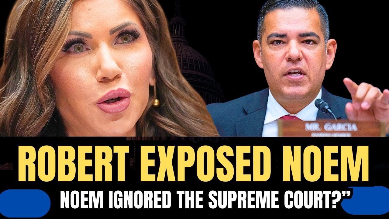 ROBERT GARCIA EXPOSED KRISTI NOEM: “YOU’RE BREAKING YOUR OATH.”