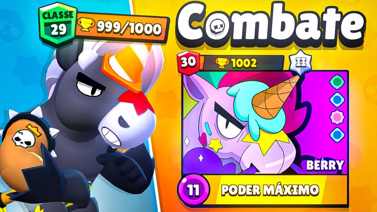 1000🏆 TROFÉUS no COMBATE com o BERRY no BRAWL STARS!