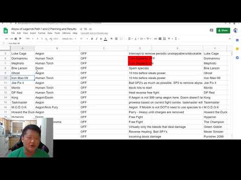 Abyss of Legends Path 2 Planning Phase - MCOC