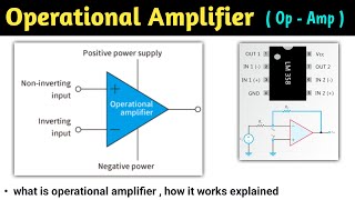 operational amplifier | op amp | op amp analog electronics | op amp basics | op amplifier | in hindi